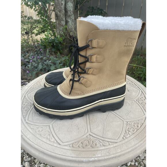 Sorel Mens Caribou Waterproof Buff Boot Leather 12 M Hunting Work Snow NWT - Picture 4 of 8